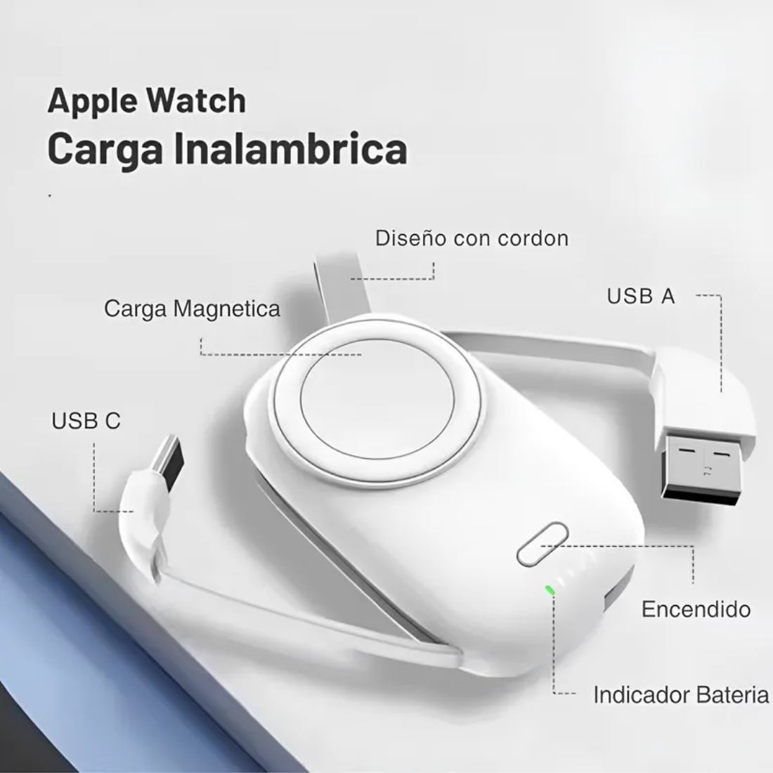 Power Bank Keephone PB23 1.200mah para Apple Watch