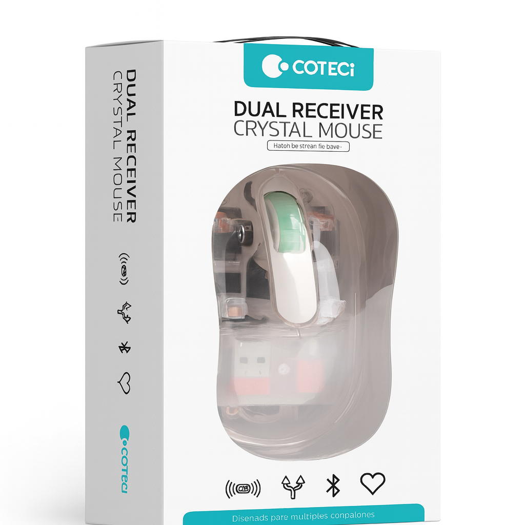 Mouse Inalambrico Coteci Crystal